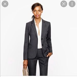 NWT J.CREW Super 120’s Pinstripe Suit Jacket